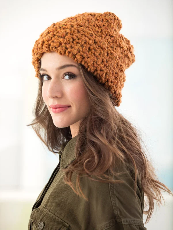 beanies for warmth-  Ridgewood Hat (Crochet)