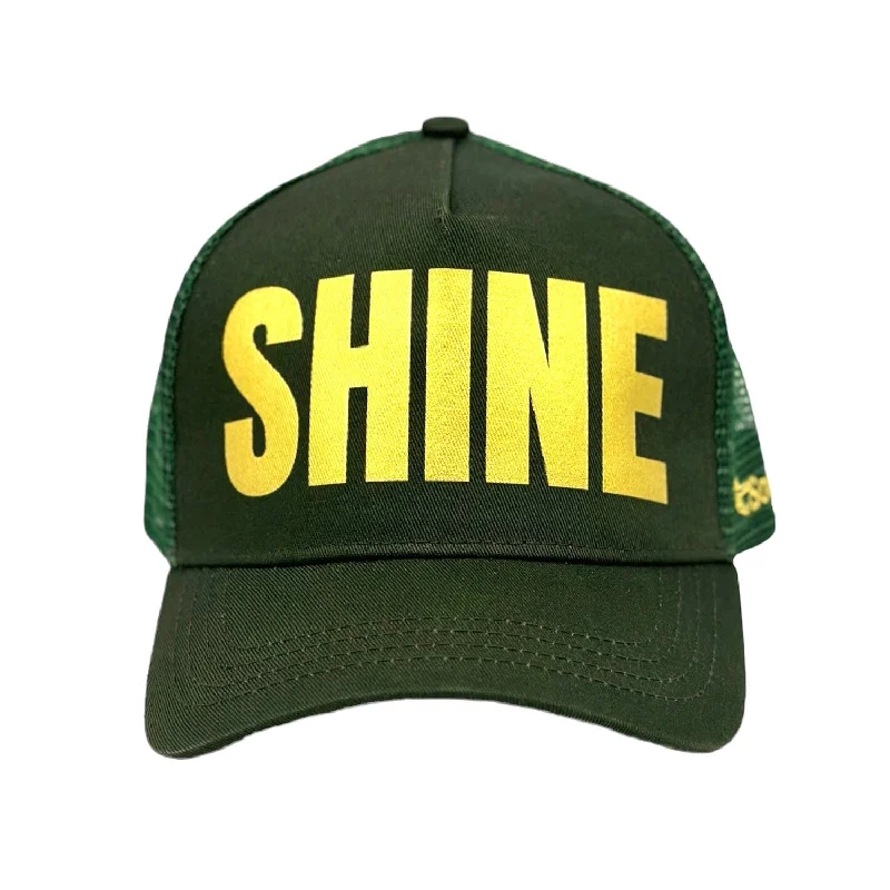 beanies for cold climates-  Shine Trucker - Army Metallic