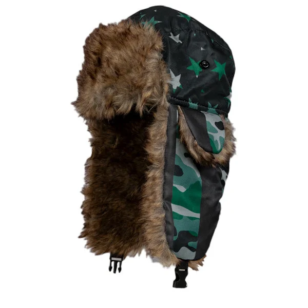 slouchy beanies for winter-  Trapper Hat | Patriot Military Camo PreOrder