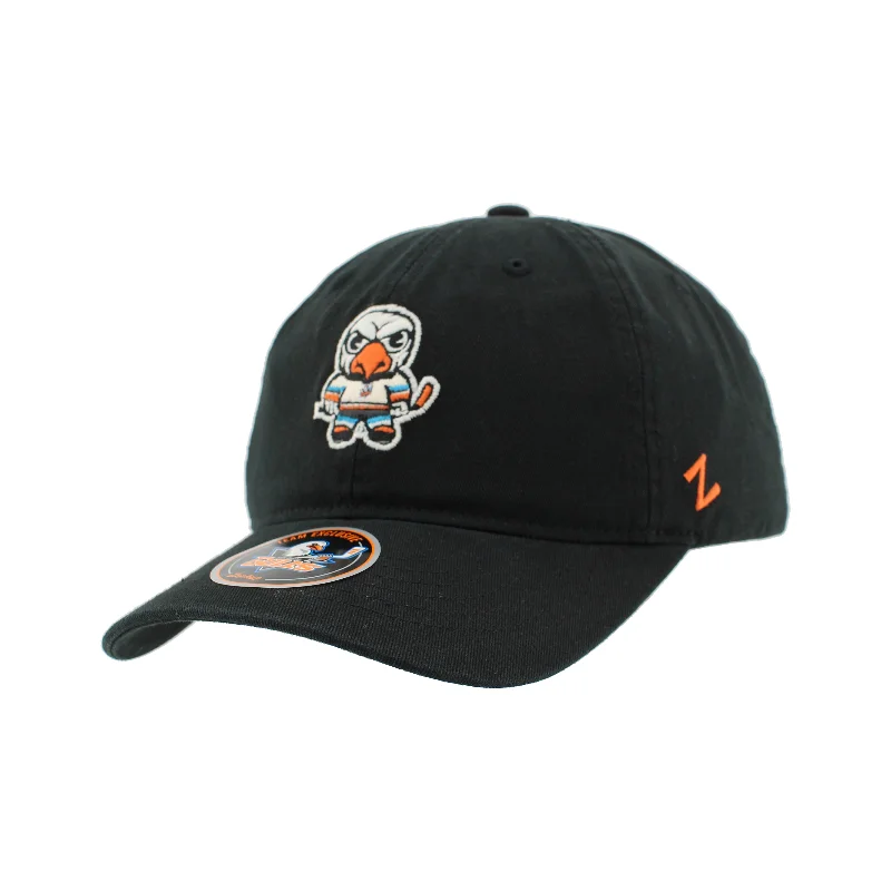 chunky knit beanies for winter-  San Diego Gulls Tokyodatchi Black Adjustable Hat