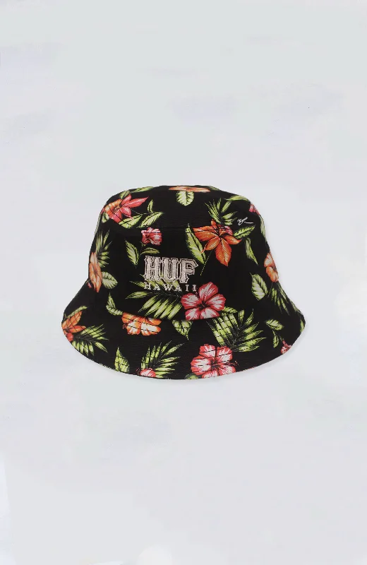 Comfortable bucket hats for long days in the sun-HUF - Hawaii Print Bucket Hat