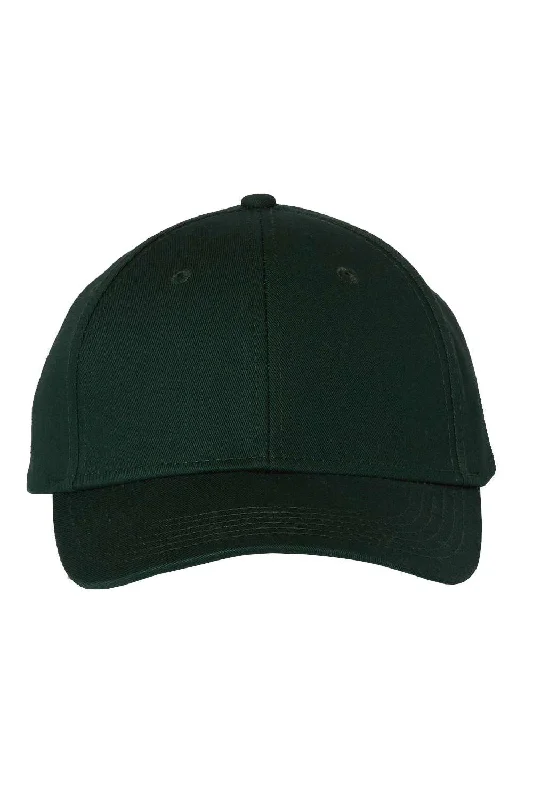 Men's hats for outdoor sporting adventures-mens hats outdoors adventure ready-Valucap Mens Chino Adjustable Hat - Forest Green