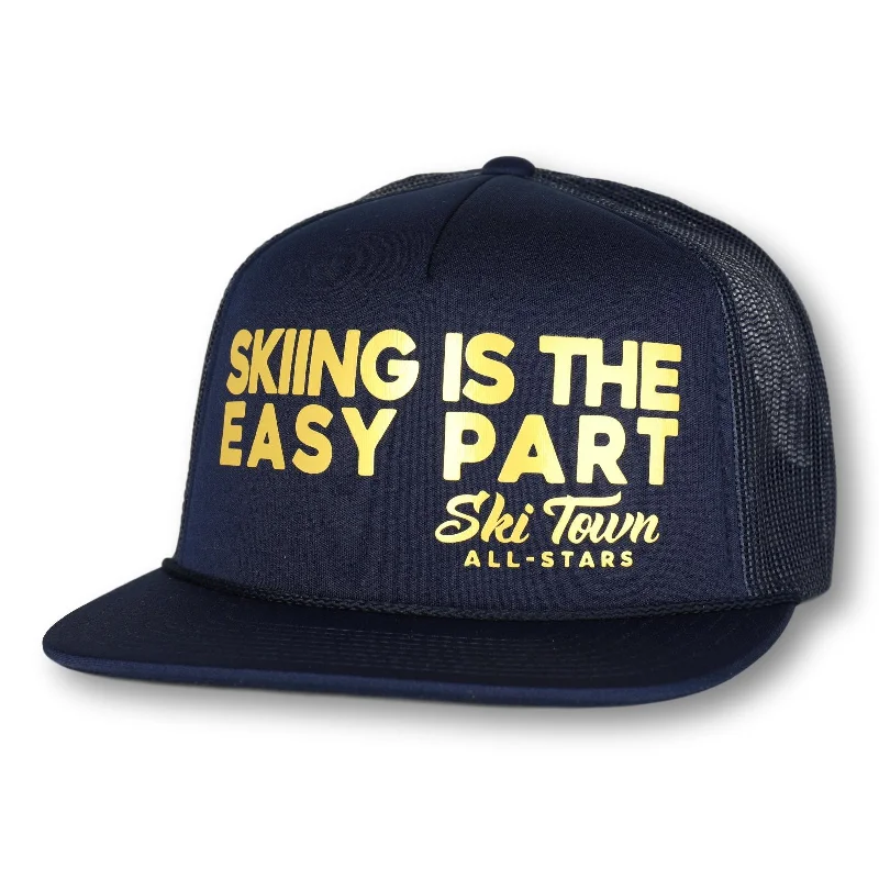 beanies for beach vacations-  SKIING IS THE EASY PART