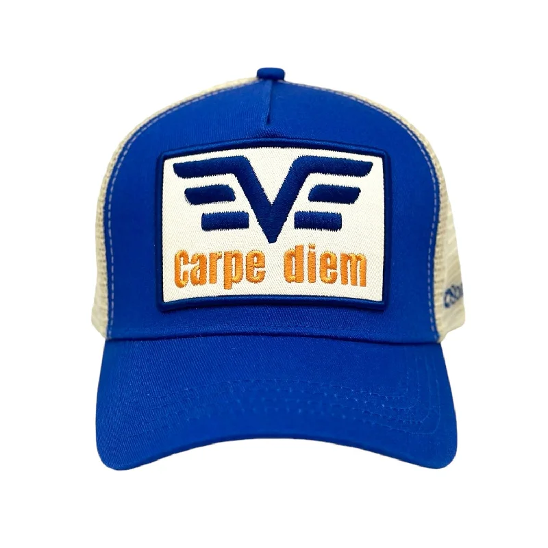 beanies with thermal knit-  Carpe Diem Trucker - Royal