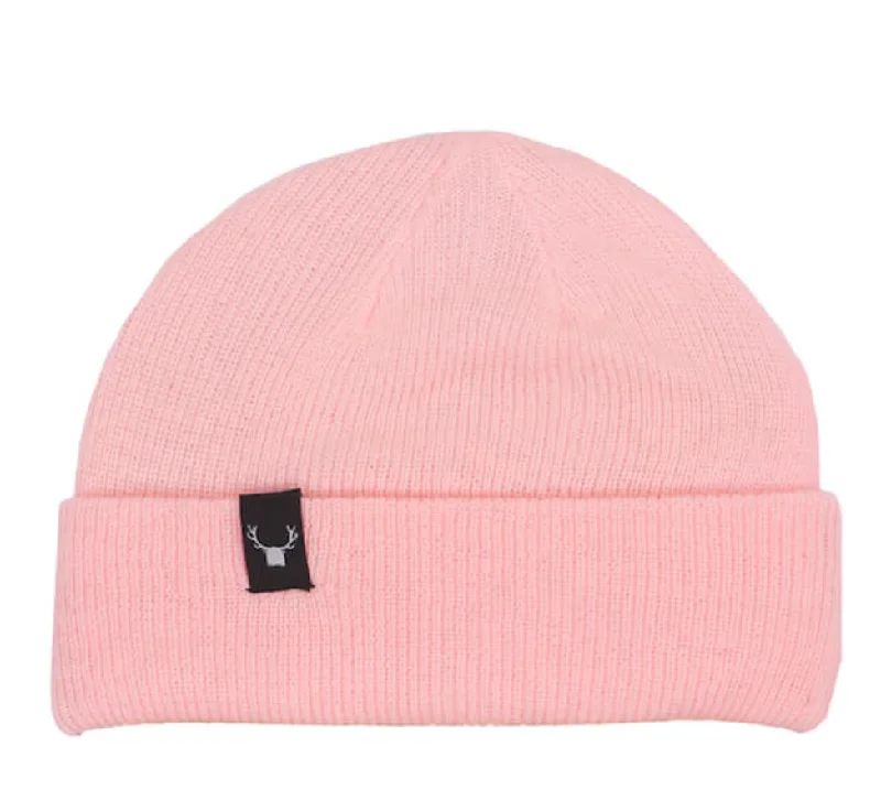 beanies with thin knit-  I Ride Sideways - PIP BEANIE - PINK