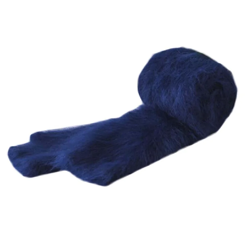 wool hats for maximum warmth-womens hats for gardening-Blue Plush Women Winter Warm Arm Sleeve Knit Arm Warmer Long Fingerless Thumb Hole Mittens Gloves