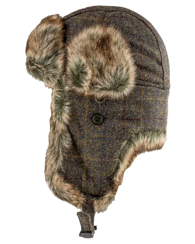 women's fur hats for winter warmth-Jack Pyke Wool Blend Trapper Hat