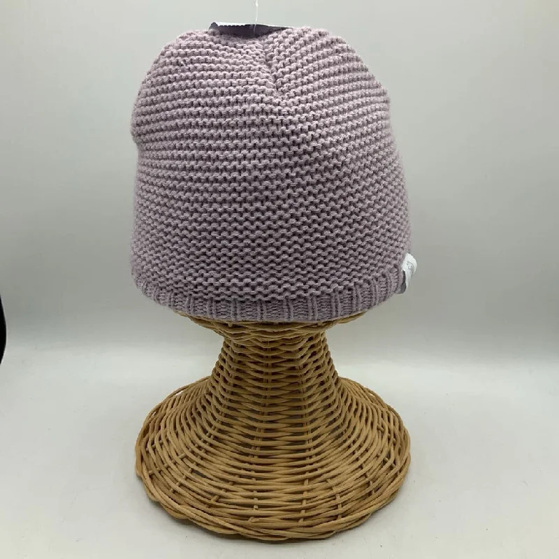 beanies for rugged outdoor activities-  Size S: Rugged Bear Lavender Knitted Fleece Lined Beanie