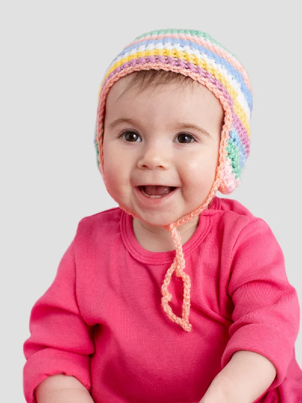 beanies for trekking-  Stripey Hat (Crochet)