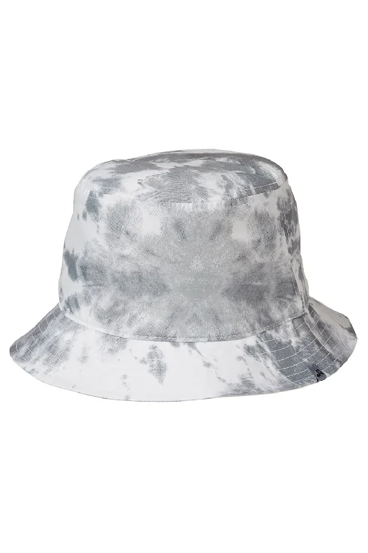 Bucket hats for fashion-conscious explorers-J America Mens Gilligan Bonnie Bucket Hat - Grey Tie Dye