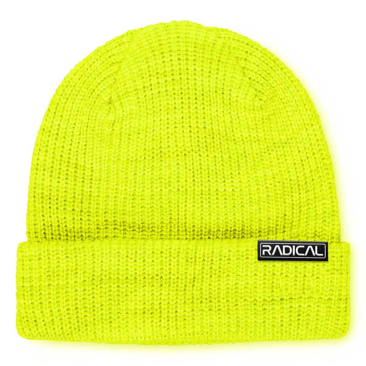 beanies with adjustable fit-  RAD Space Beanie Safety YELLOW