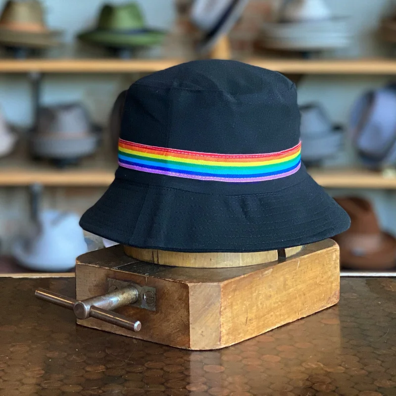 Bucket hats for sporting a casual summer style-Rainbow Bucket Hat