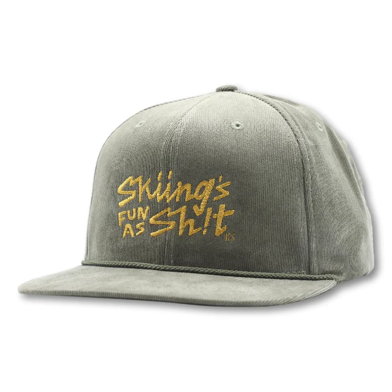 beanies with plush lining-  Skiing's Fun As Sh!t - Kyle Smaine Tribute Hat