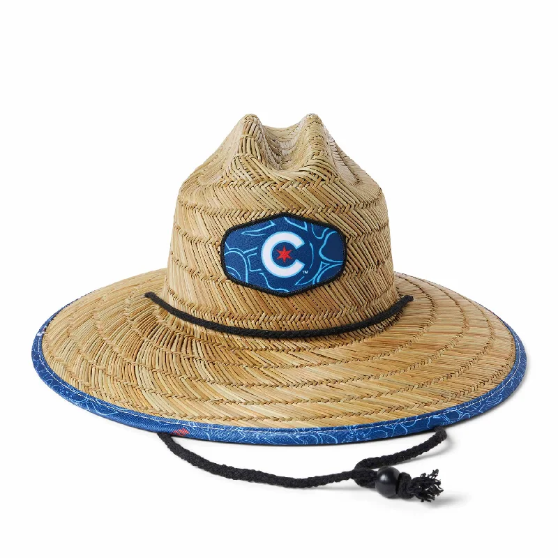 beanies for chilly weather-  Chicago Cubs Reyn Spooner City Connect Straw Hat