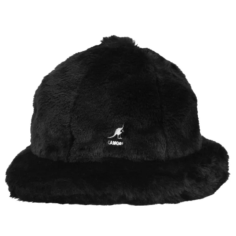 Bucket hats with bold prints for standout fashion-Kangol Faux Fur Casual Bucket Hat