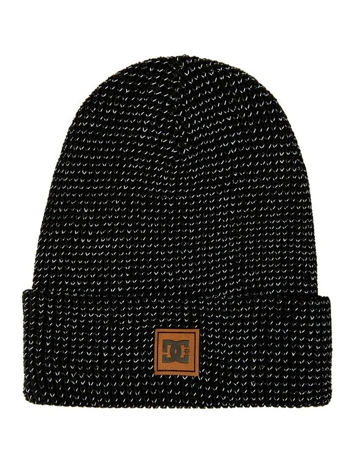 beanies with detailed stitching-  DC Sight Beanie- BLACK