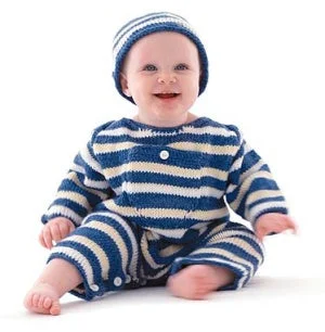 beanies with ear flaps-  Baby Set (Knit)