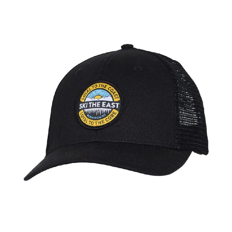 beanies for running errands-  Ski The East Core Canvas Trucker Hat