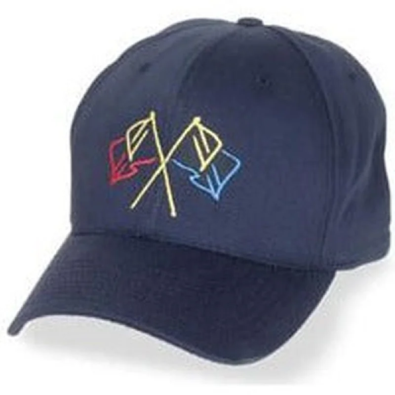 Baseball caps for summer sports games-Navy Blue with Nautical Logo - Structured Baseball Cap