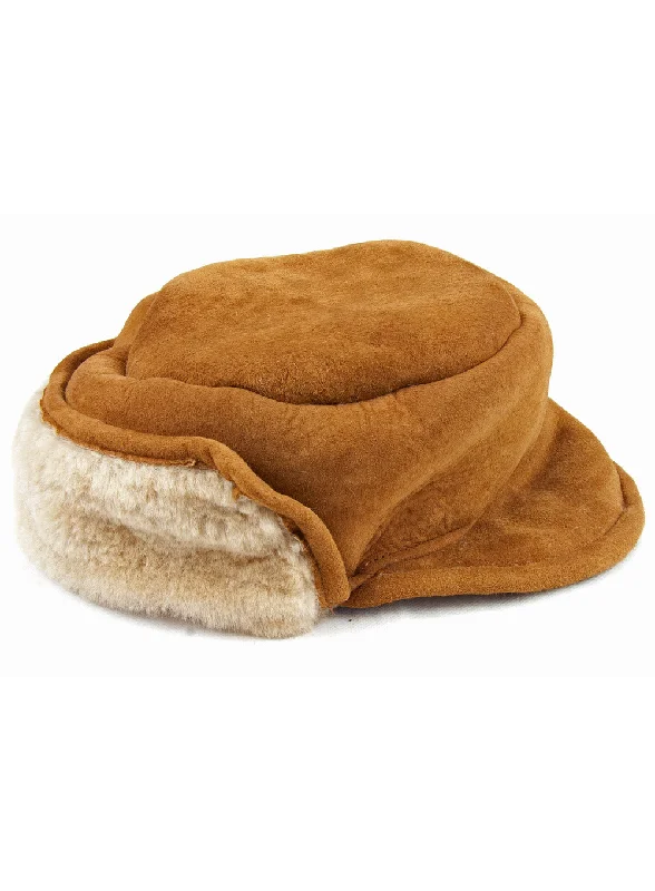 beanies with adjustable fit-  Sheepskin Trapper Hat