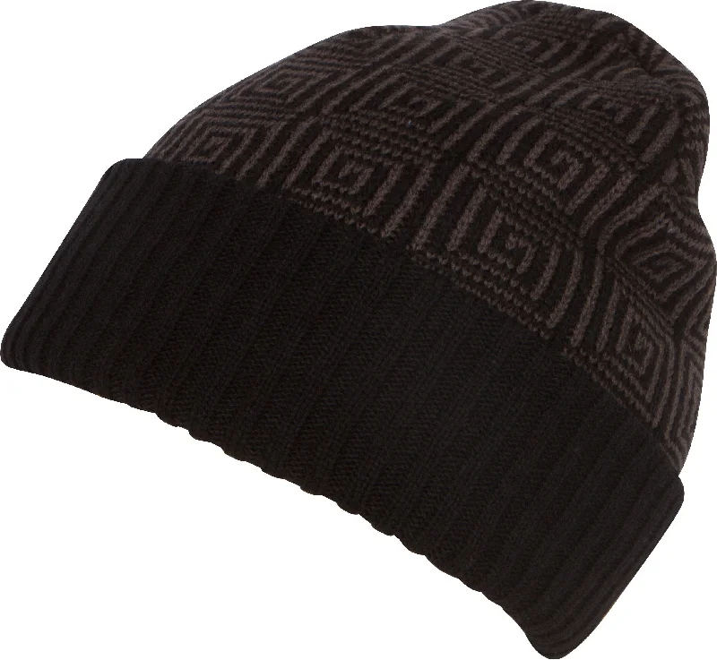 beanies for work-  Sakkas Lucien Pattern Knit Cap Beanie Hat Warm Light Unisex