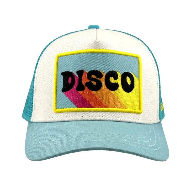 beanies for fashionable women-  Disco Trucker - Lt. Blue