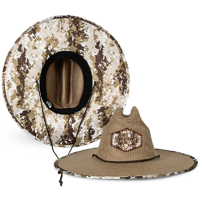 fashion beanies-  Keys Straw Hat | Desert Digi Camo | Sahara