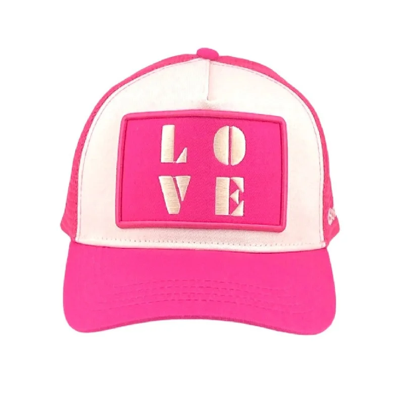 cozy beanies-  Love Trucker - Pink