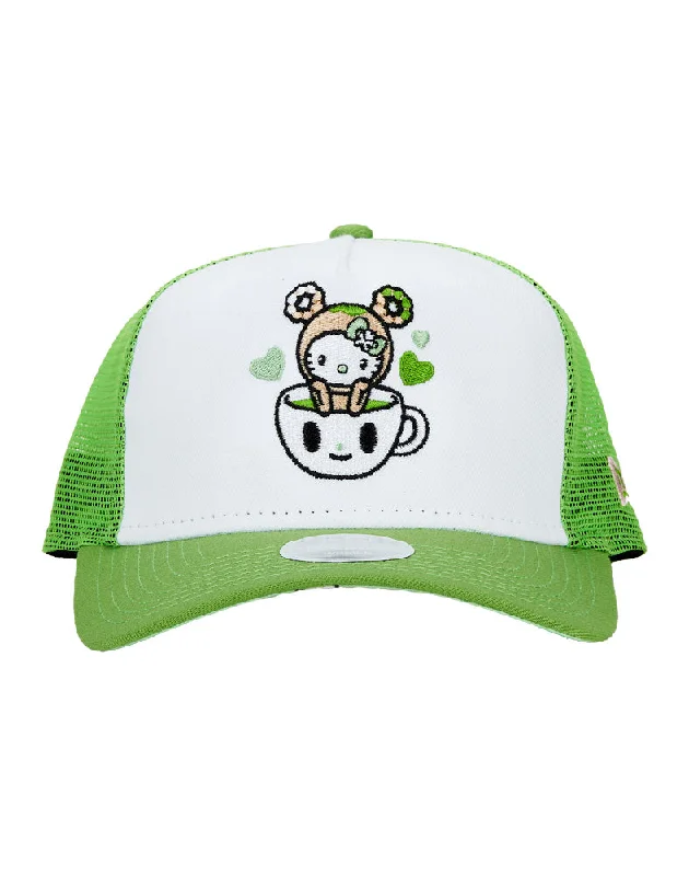 knitted beanies-  New Era tokidoki x Hello Kitty Matcha Kitty Trucker Snapback