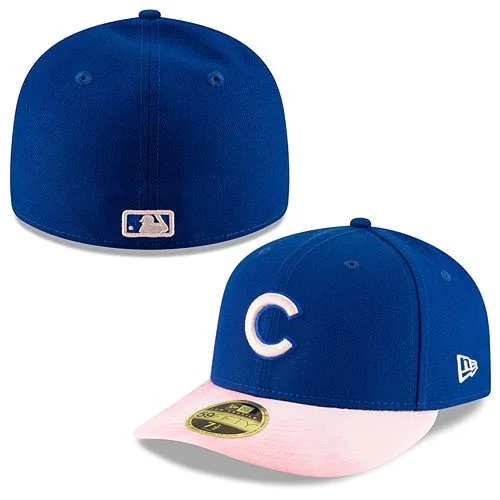 beanies for running and jogging-  Chicago Cubs 2019 Mother's Day Low Profile 59/50 Fitted Hat