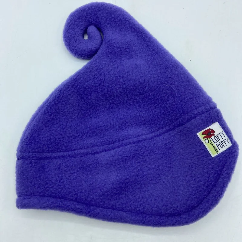 beanies with vibrant colors-  Size S (6m-2T): Lofty Poppy Locally Made LAVENDER Fleece Hat - NEW