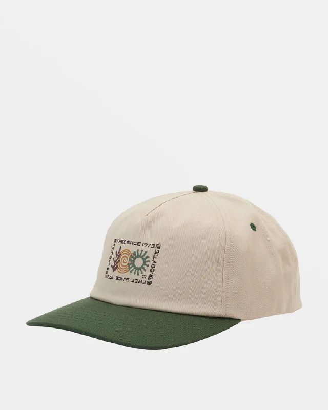 beanies with different colors-  Billabong Breakdown Snapback Hat-Forest Green