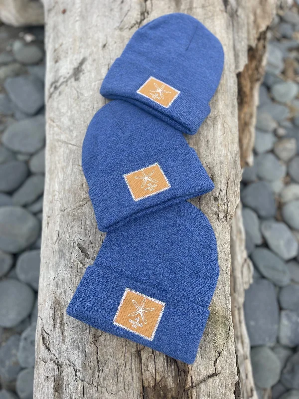 beanies with warm wool blend-  Sky AK Starfish Co. Patch Beanie $38.00