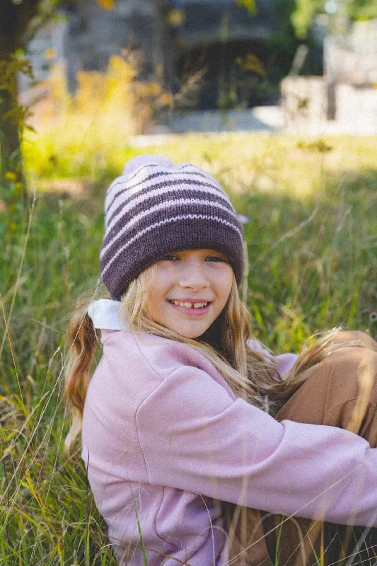 beanies with insulated lining-  Child’s Simply Striped Hat (Knit)