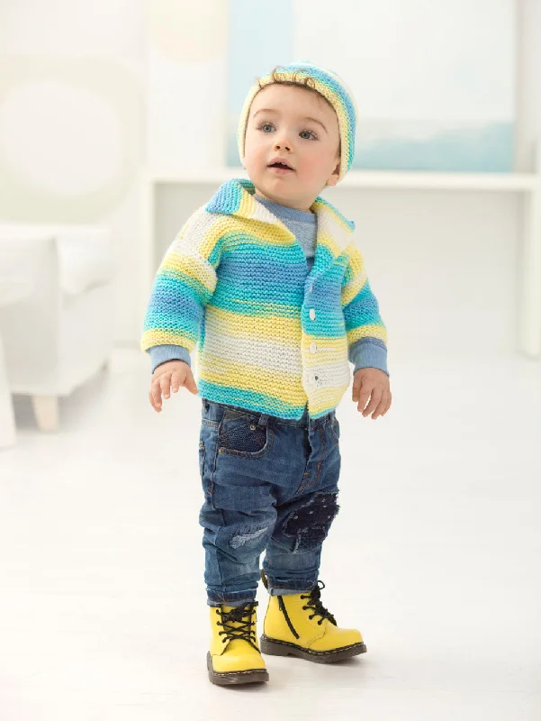 beanies for fashion-forward looks-  Brooklyn Boy's Cardi And Hat (Knit)