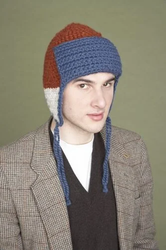 beanies with custom designs-  Aaron's Hat Trick 4 (Crochet)