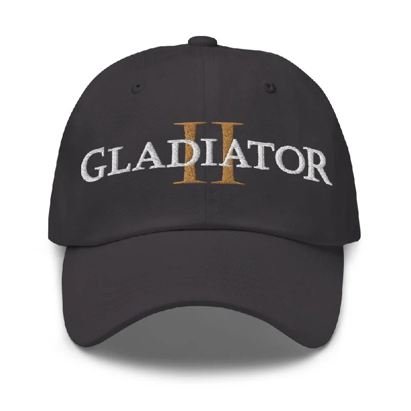 beanies for travel-  Gladiator II Embroidered Dad Hat