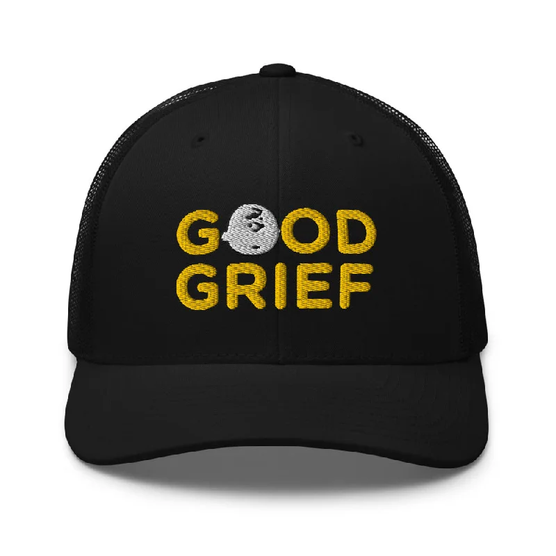 beanies with adjustable knit-  Charlie Brown Good Grief Trucker Hat