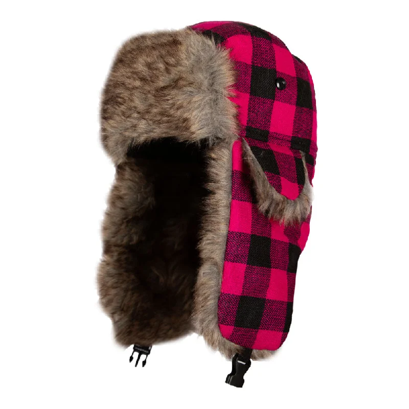 beanies with pompom-  Trapper Hat | Lumberjack | Pink PreOrder