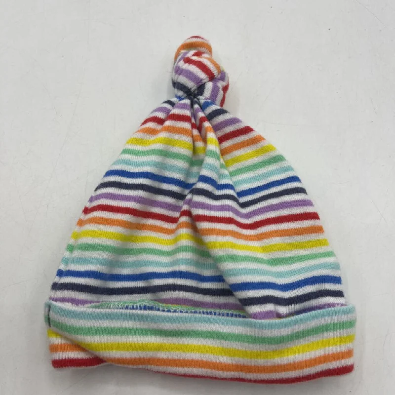 beanies with playful pompom-  Primary Rainbow Baby Hat