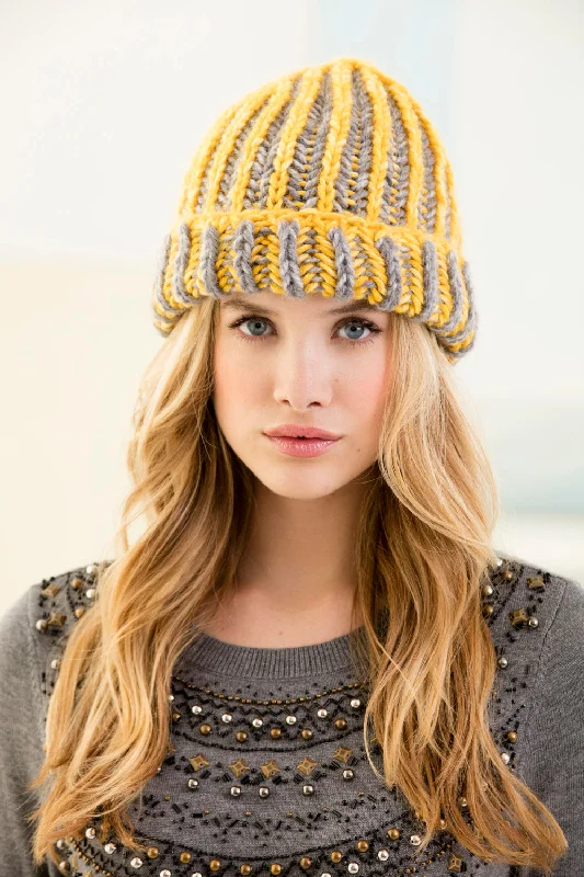 beanies with plush lining-  Sun And Shade Ribbed Hat (Knit)