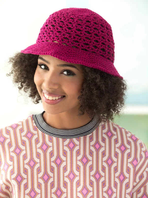 beanies with soft lining-  Boardwalk Brimmed Hat (Crochet)