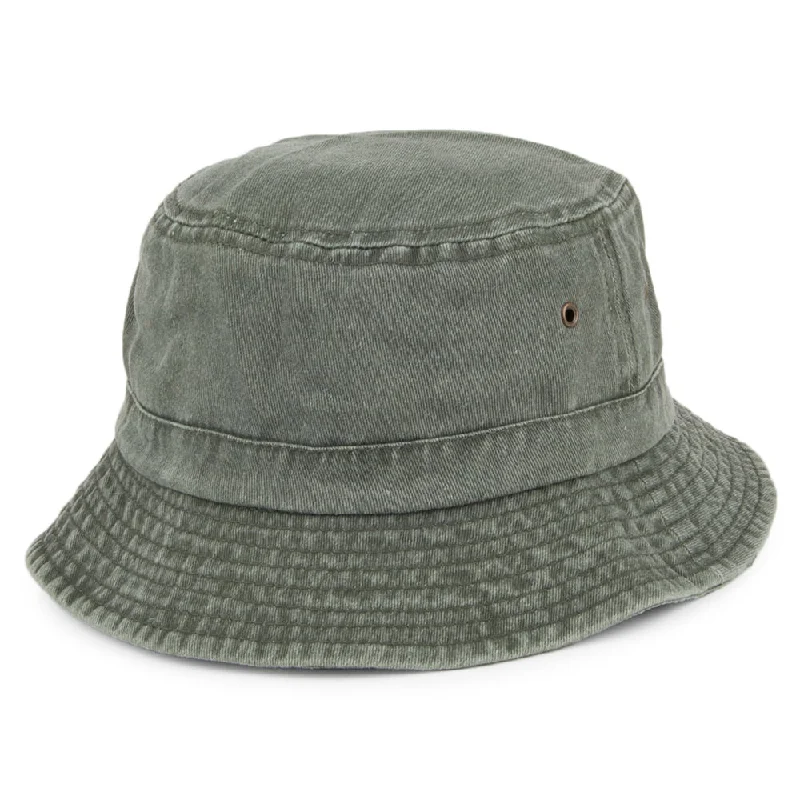 Bucket hats for ultimate cool factor-Packable Cotton Bucket Hat - Olive - Wholesale Pack