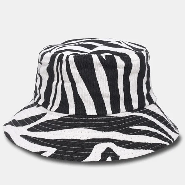 Bucket hats for stylish adventures in the sun-Unisex Funky Zebra Bucket Hat