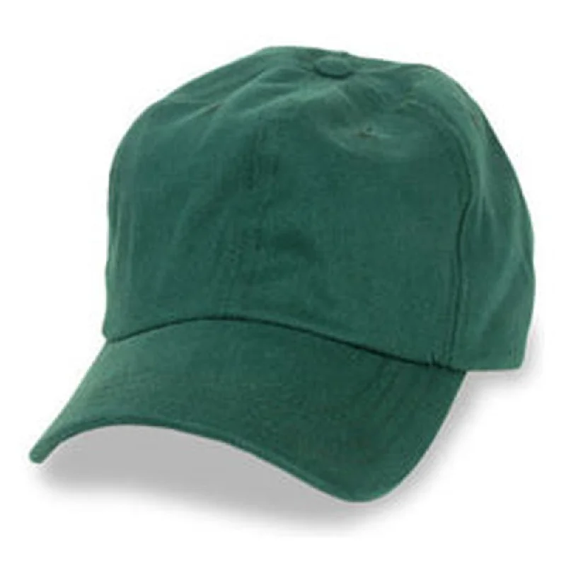 Baseball caps for beach walks-Dark Green - Unstructured Baseball Cap