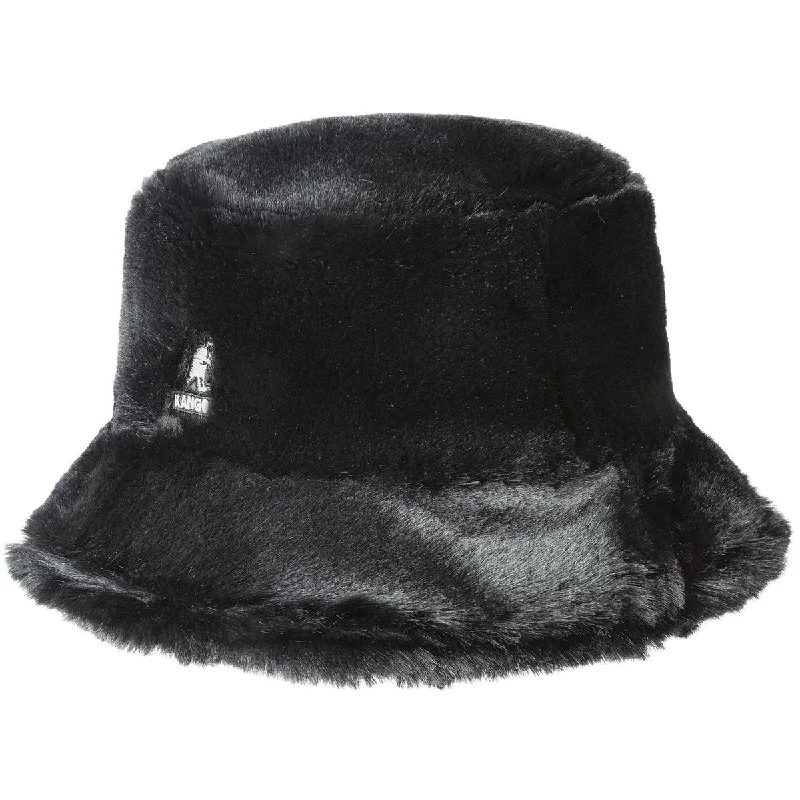 Bucket hats for stylish outdoor adventures-Kangol Faux Fur Bucket Hat