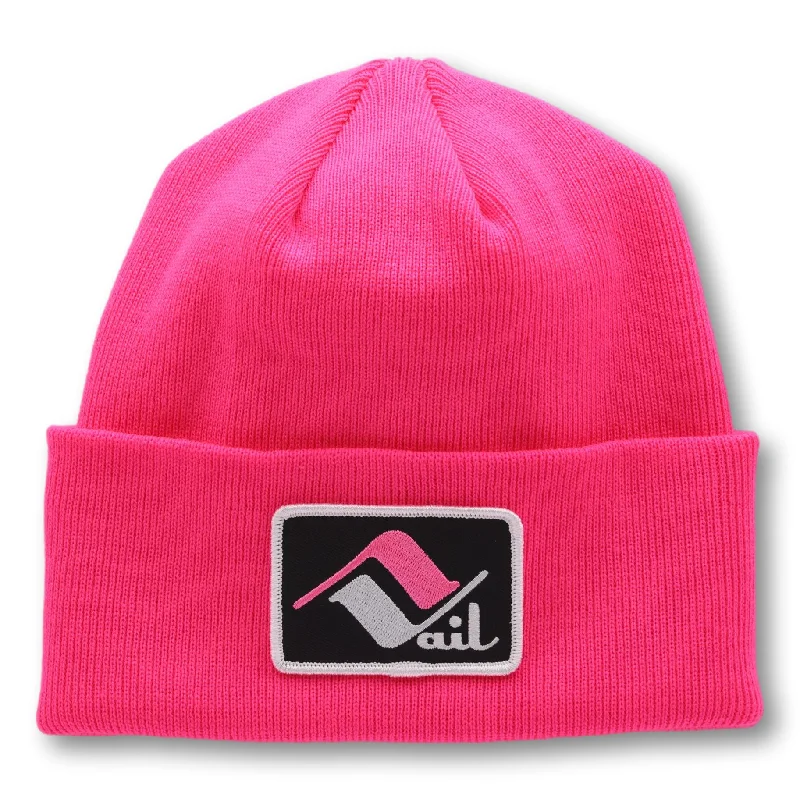 beanies for family gatherings-  The Jade - Vintage Vail (Hot Pink)