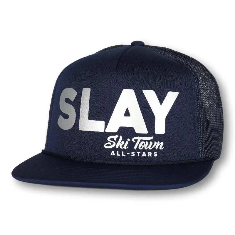 NAVY W/ SILVER LOGO