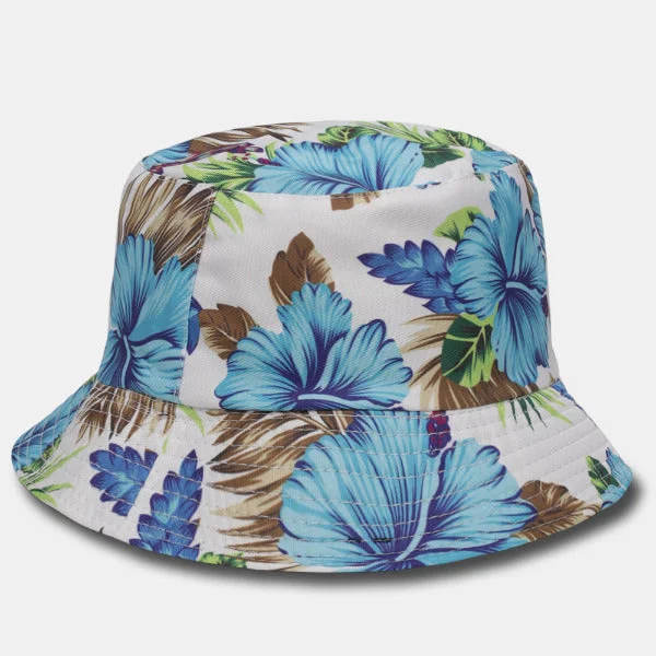 Bucket hats for summer music festivals-Women's Flower Bucket Hat