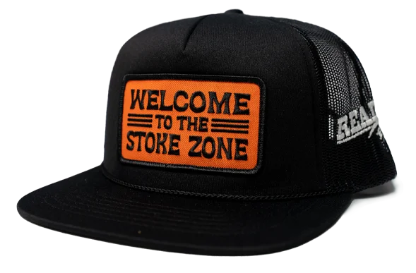 beanies with subtle designs-  REAL Stoke Zone Hat-Black